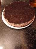 Tarta de mousse de capuchino