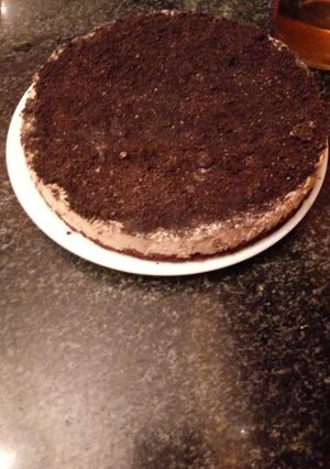 Una foto de Tarta de mousse de capuchino