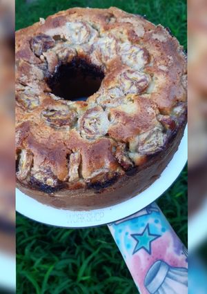 Una foto de Budín de Manzana, Banana y Naranja