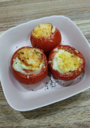 起司蕃茄烤蛋 的食譜成品照片