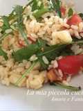 Insalata di riso con rucola, provola e pomodorini