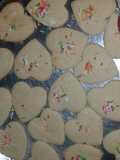 Galletas de vainilla con forma de corazón :)