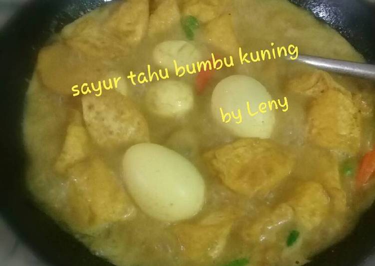 Sayur tahu bumbu kuning