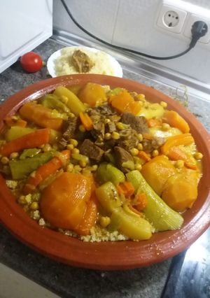 A picture of Couscous in the Moroccan Style 👍😋.