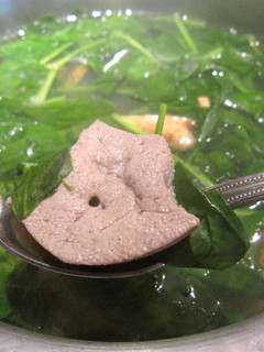 A picture of 菠菜豬肝湯.
