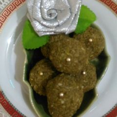 A picture of Saunf Almond Misri Ladoo.