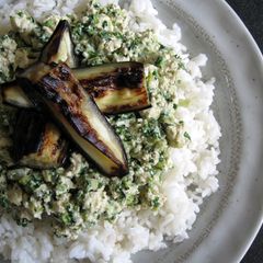 Tofu Soboro Green Curry A picture of Tofu Soboro Green Curry.