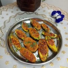 A picture of Bharwa Parwal(Gourd).