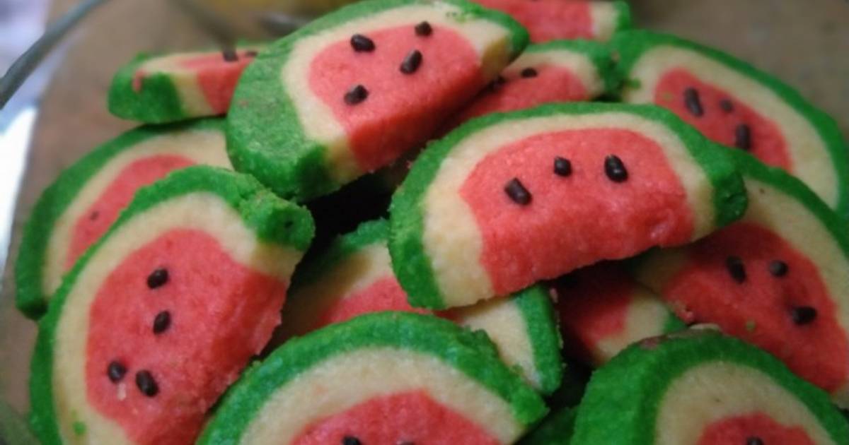 7 Resep Kue Kering Watermelon Enak Dan Mudah Cookpad