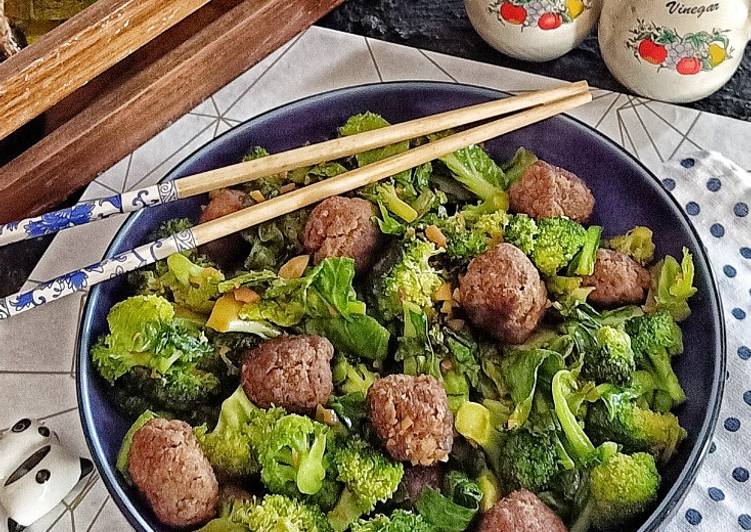 Resep Tumis Bola Daging Brokoli, Sempurna