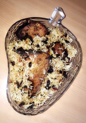 A picture of Onion Rice (Fish) #uniquericerecipe.