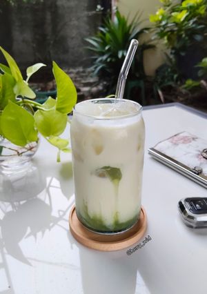 Foto resep Corn Milk Creamy Matcha