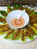 Salat - Schiffchen mit Hack🥢asiatisch abgeschmeckt