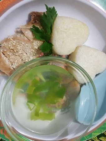 Cara Mudah Membikin Resep  Simple steamed chicken rice ala fe' yang Lezat Sekali, Sempurna