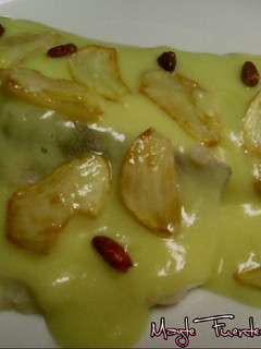 A picture of Fresh Cod with Pil Pil Sauce.