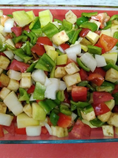 Una foto de Verduras de la huerta al horno. Cena Ligera