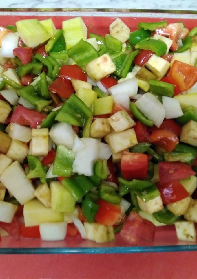 Una foto de Verduras de la huerta al horno. Cena Ligera