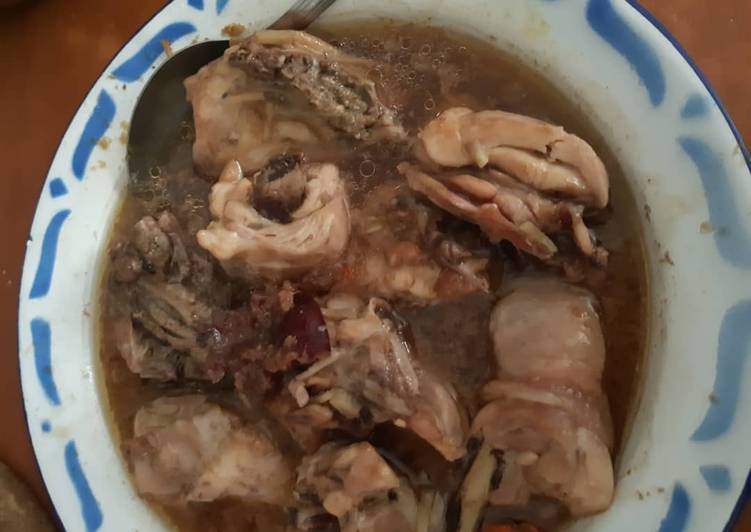 Resep Stim ayam dengan angcao Dan goji berry, Lezat