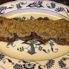 A picture of California Farm Woodear Mushroom Sauce.