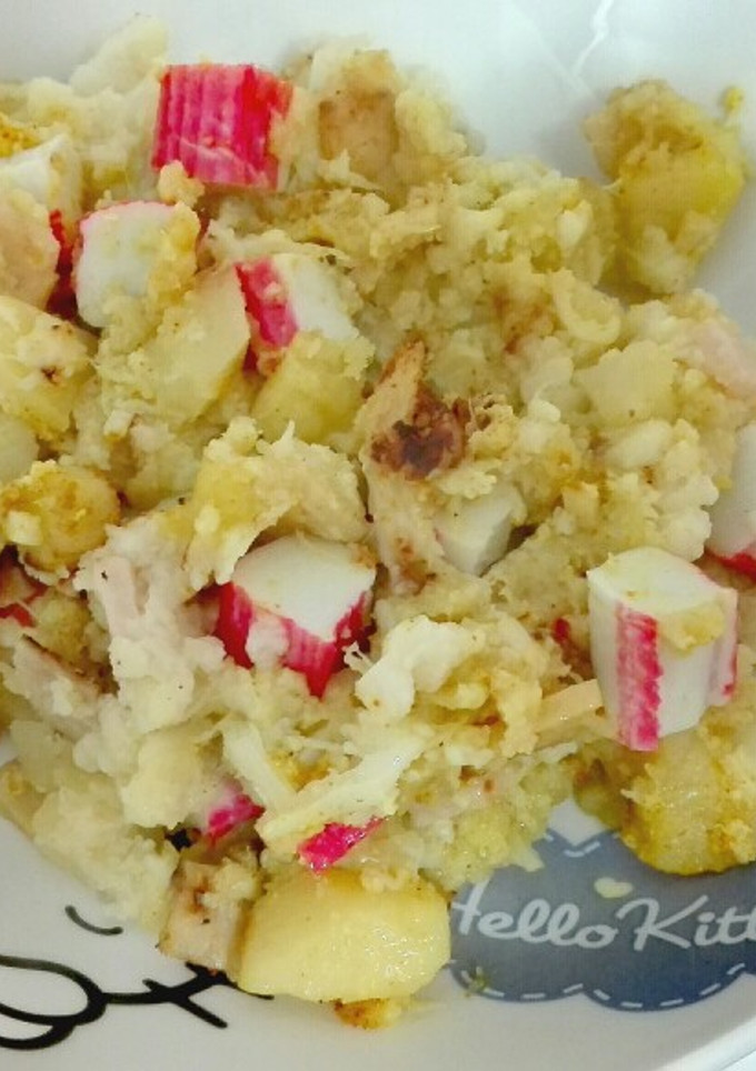 Una foto de Coliflor salteada con patatas