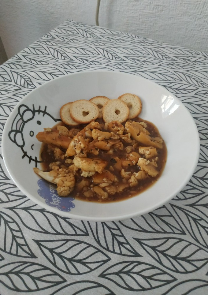 Una foto de Coliflor al teriyaki