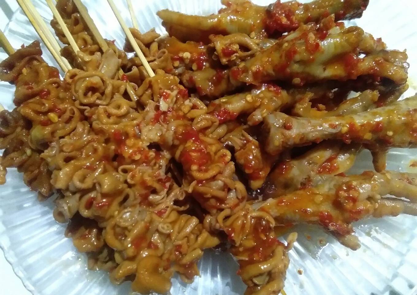 Ceker ayam bumbu serepeh