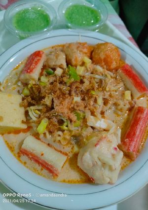 Foto resep Mie celor Palembang kuah udang