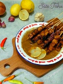 Foto resep Sate Tahu Tempe Bumbu Kacang