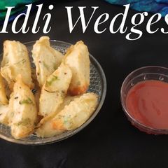 A picture of Idli Wedges.