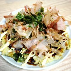 Okonomiyaki Japanese food A picture of Okonomiyaki Japanese food.