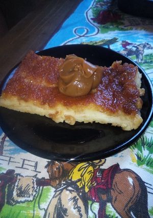 Una foto de Budín de pan súper fácil. 🤤