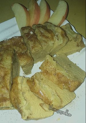 Foto resep Russian Apple Cake "sharlotka" with Palm Sugar (steamed version)