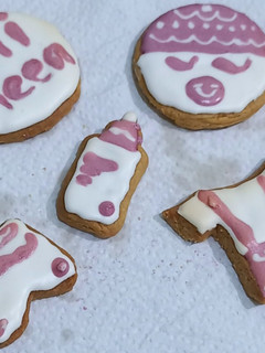 Foto resep Baby Birth Cookies Royal Icing