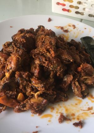 Foto resep Tumis kerang ijo bumbu rendang pedas