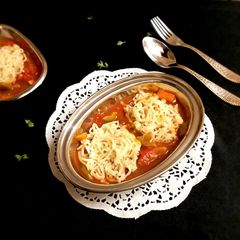 A picture of Rice Vermicelli in Mexican Sauce.