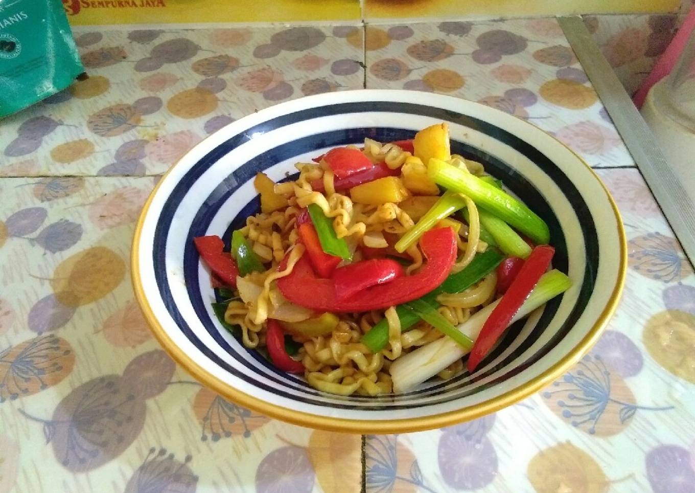 Mie goreng paprika