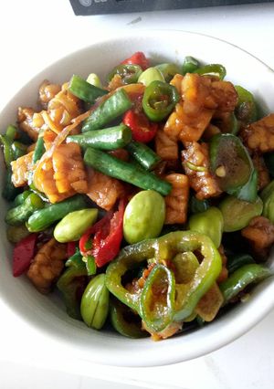 Foto resep Tempe orek kacang panjang