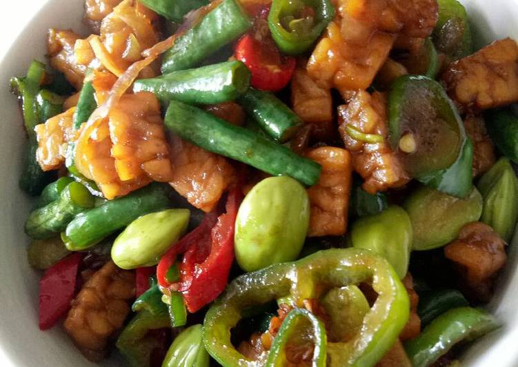 Cara mudah Membuat Tempe orek kacang panjang, Menggugah Selera