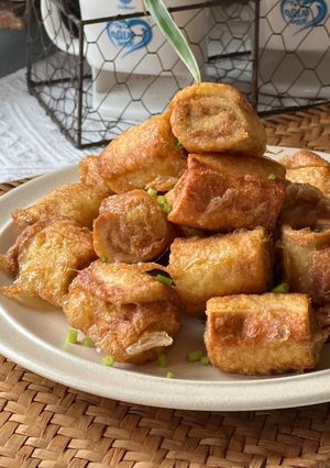 Gambar Roti gulung tuna tin goreng telur