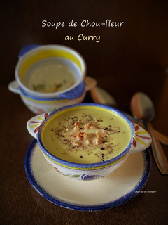 Une photo de Soupe de chou-fleur au curry
