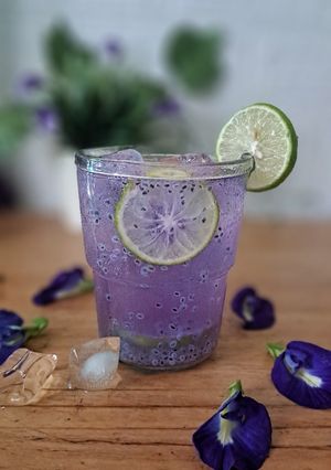 Foto resep Es Bunga Telang
