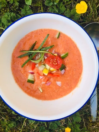 Recipe Happy Tomato Gazpacho Soup 🍅 🌱 which So Delicious