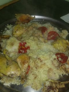 عکسی از دستور ته انداز مرغ (ته چین مرغ)
