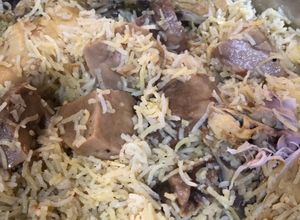 صورة لوصفة مجبوس الدياي (الدجاج) والفقاع او الكمأ