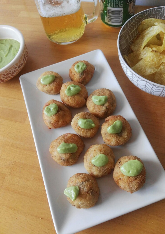 Una foto de Croquetas de verduras con queso