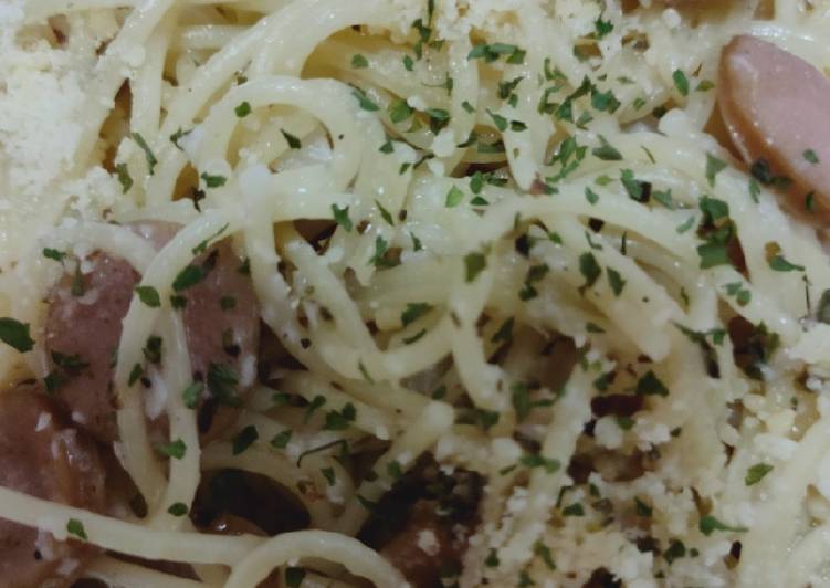 Resep Spaghetti aglio olio untuk anak yang Bisa Manjain Lidah