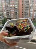 Brownies con corteza crujiente