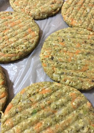 Una foto de Hamburguesas de arvejas