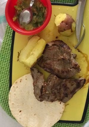 Una foto de Carne a la tabla
