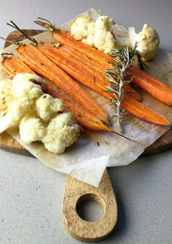 Una foto de Verduras al horno